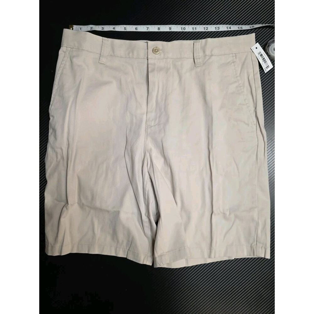 Amazon Essentials 100% Cotton Classic Fit 7'' Inseam Men's Shorts US 33 Stone